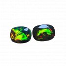 2 Pcs. Of Natural Ethiopian Opal Rectangle Faceted 7x5mm loose gemstone. | OW_02035