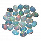 2 Pcs. Of Natural Ethiopian Opal Oval Cabochon 7x9mm loose gemstone. | OW_02114