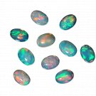 5 Pcs. Of Natural Ethiopian Opal Oval Cabochon 7x9mm loose gemstone. | OW_02145
