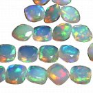 5 Pcs. Of Natural Ethiopian Opal Cushion Faceted 8mm loose gemstone. | OW_02185