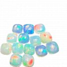 1 Pcs. Of Natural Ethiopian Opal Cushion Cabochon 8mm loose gemstone. | OW_02221