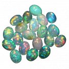 2 Pcs. Of Natural Ethiopian Opal Oval Cabochon 8x10mm loose gemstone. | OW_02347