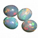 4 Pcs. Of Natural Ethiopian Opal Oval Cabochon 8x10mm  loose gemstone. | OW_02355