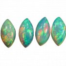 4 Pcs. Of Natural Ethiopian Opal Marquise Cabochon 8x4mm loose gemstone. | OW_02385