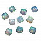 10 Pcs. Of Natural Ethiopian Opal Cushion Cabochon 9mm loose gemstone. | OW_02484