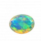 1 Pcs. Of Natural Ethiopian Opal Oval Faceted 9x11mm loose gemstone. | OW_02494