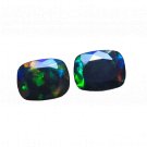 2 Pcs. Of Natural Ethiopian Opal Rectangle Faceted 9x7mm loose gemstone. | OW_02572