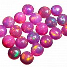 10 Pcs. Of Natural Pink Ethiopian Opal Round Cabochon 8mm loose gemstone. | OW_02846