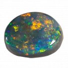 1 Pcs. Of Natural Australian Black Opal Oval Cabochon 12x8mmloose gemstone. | OW_02946