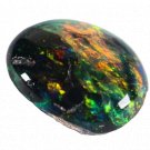 1 Pcs. Of Natural Australian Black Opal Oval Cabochon 12x8mmloose gemstone. | OW_02947