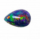 1 Pcs. Of Natural Australian Black Opal Pear Cabochon 12x8mmloose gemstone. | OW_02950