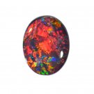 1 Pcs. Of Natural Australian Black Opal Oval Cabochon 12x9.5mmloose gemstone. | OW_02951