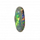 1 Pcs. Of Natural Australian Black Opal Oval Cabochon 14x5mmloose gemstone. | OW_02980
