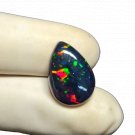 1 Pcs. Of Natural Australian Black Opal Pear Cabochon 16.5x11.5mmloose gemstone. | OW_02996