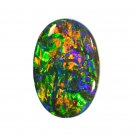 1 Pcs. Of Natural Australian Black Opal Oval Cabochon 16x11mmloose gemstone. | OW_03001