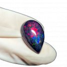 1 Pcs. Of Natural Australian Black Opal Pear Cabochon 22x15mmloose gemstone. | OW_03029