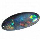 1 Pcs. Of Natural Australian Black Opal Oval Cabochon 24x10mmloose gemstone. | OW_03030