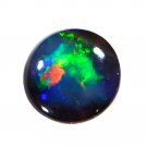 1 Pcs. Of Natural Australian Black Opal Round Cabochon 8x8mmloose gemstone. | OW_03039
