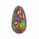 1 Pcs. Of Natural Australian Dark Opal Pear Cabochon 11x6mmloose gemstone. | OW_03060