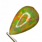 1 Pcs. Of Natural Australian Multi Fire Opal Pear Cabochon 13x8mmloose gemstone. | OW_03112