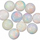 1 Pcs. Of Natural Australian White Opal Round Cabochon 8x8mmloose gemstone. | OW_03241