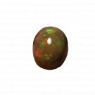 1 Pcs. Of Natural Ethiopian Black Opal Oval Cabochon 10.5x8.5mmloose gemstone. | OW_03270