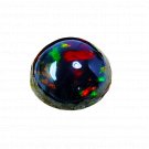 1 Pcs. Of Natural Ethiopian Black Opal Round Cabochon 10x10mmloose gemstone. | OW_03272