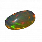 1 Pcs. Of Natural Ethiopian Black Opal Oval Cabochon 10x6.4mmloose gemstone. | OW_03275