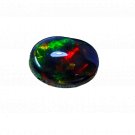 1 Pcs. Of Natural Ethiopian Black Opal Oval Cabochon 10x7.5mmloose gemstone. | OW_03278