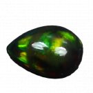 1 Pcs. Of Natural Ethiopian Black Opal Pear Cabochon 10x7mmloose gemstone. | OW_03282