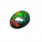 1 Pcs. Of Natural Ethiopian Black Opal Oval Cabochon 10x8mmloose gemstone. | OW_03285