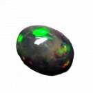 1 Pcs. Of Natural Ethiopian Black Opal Oval Cabochon 10x8mmloose gemstone. | OW_03286