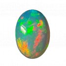 1 Pcs. Of Natural Ethiopian Black Opal Oval Cabochon 10x8mmloose gemstone. | OW_03289
