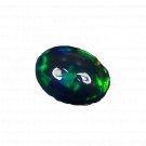 1 Pcs. Of Natural Ethiopian Black Opal Oval Cabochon 11.5x8.5mmloose gemstone. | OW_03294