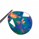 1 Pcs. Of Natural Ethiopian Black Opal Fancy Cabochon 11x9mmloose gemstone. | OW_03305