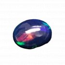 1 Pcs. Of Natural Ethiopian Black Opal Oval Cabochon 11x9mmloose gemstone. | OW_03312