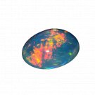 1 Pcs. Of Natural Ethiopian Black Opal Oval Cabochon 11x9mmloose gemstone. | OW_03313