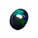 1 Pcs. Of Natural Ethiopian Black Opal Oval Cabochon 11x9mmloose gemstone. | OW_03314