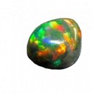 1 Pcs. Of Natural Ethiopian Black Opal Pear Cabochon 11x9mmloose gemstone. | OW_03316