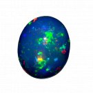1 Pcs. Of Natural Ethiopian Black Opal Oval Cabochon 12x10mmloose gemstone. | OW_03326