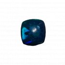 1 Pcs. Of Natural Ethiopian Black Opal Cushion Cabochon 12x12mmloose gemstone. | OW_03335