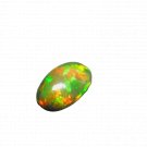 1 Pcs. Of Natural Ethiopian Black Opal Oval Cabochon 12x8mmloose gemstone. | OW_03345