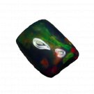 1 Pcs. Of Natural Ethiopian Black Opal baguette Cabochon 12x9mmloose gemstone. | OW_03347