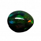 1 Pcs. Of Natural Ethiopian Black Opal Oval Cabochon 12x9mmloose gemstone. | OW_03355
