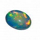1 Pcs. Of Natural Ethiopian Black Opal Oval Cabochon 13.5x10mmloose gemstone. | OW_03365