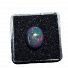 1 Pcs. Of Natural Ethiopian Black Opal Oval Cabochon 13x10mmloose gemstone. | OW_03369