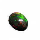 1 Pcs. Of Natural Ethiopian Black Opal Oval Cabochon 13x10mmloose gemstone. | OW_03371
