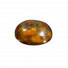 1 Pcs. Of Natural Ethiopian Black Opal Oval Cabochon 13x9.5mmloose gemstone. | OW_03381