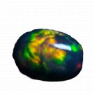 1 Pcs. Of Natural Ethiopian Black Opal Oval Cabochon 13x9mmloose gemstone. | OW_03386