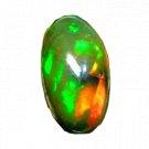 1 Pcs. Of Natural Ethiopian Black Opal Oval Cabochon 14.5x7.5mmloose gemstone. | OW_03396